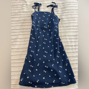 Navy Flower Dress